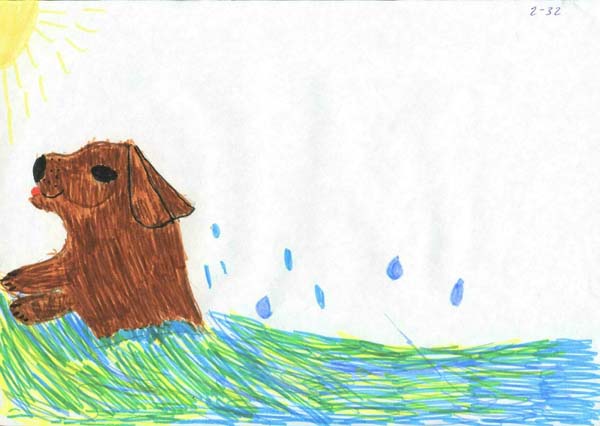 Как томка научился плавать. Про Томку рисунок. Детский рисунок про Томку. Собака Томка детский рисунок. Нарисовать Томку.