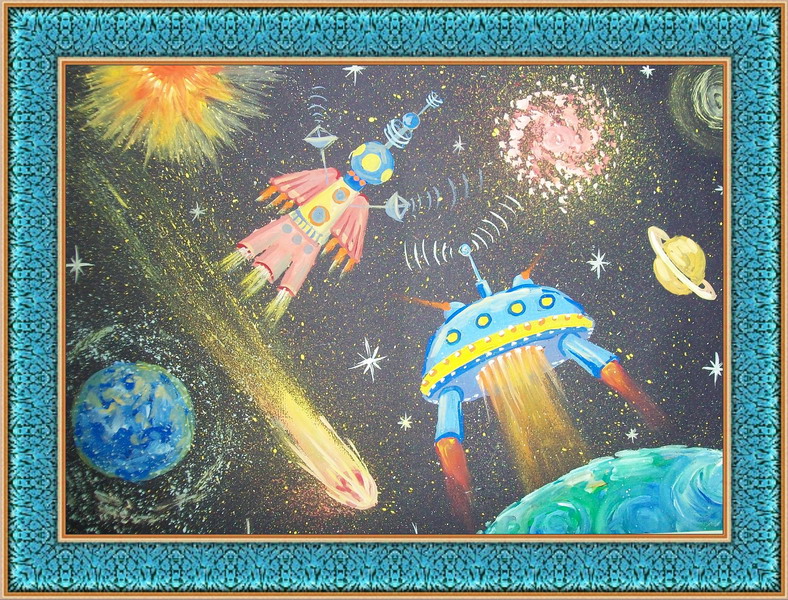 Космическое путешествие к звездам. Рисунок на тему космос. Рисунки на тему космос для детей. Конкурс рисунков космос. Космос рисунок для детей.
